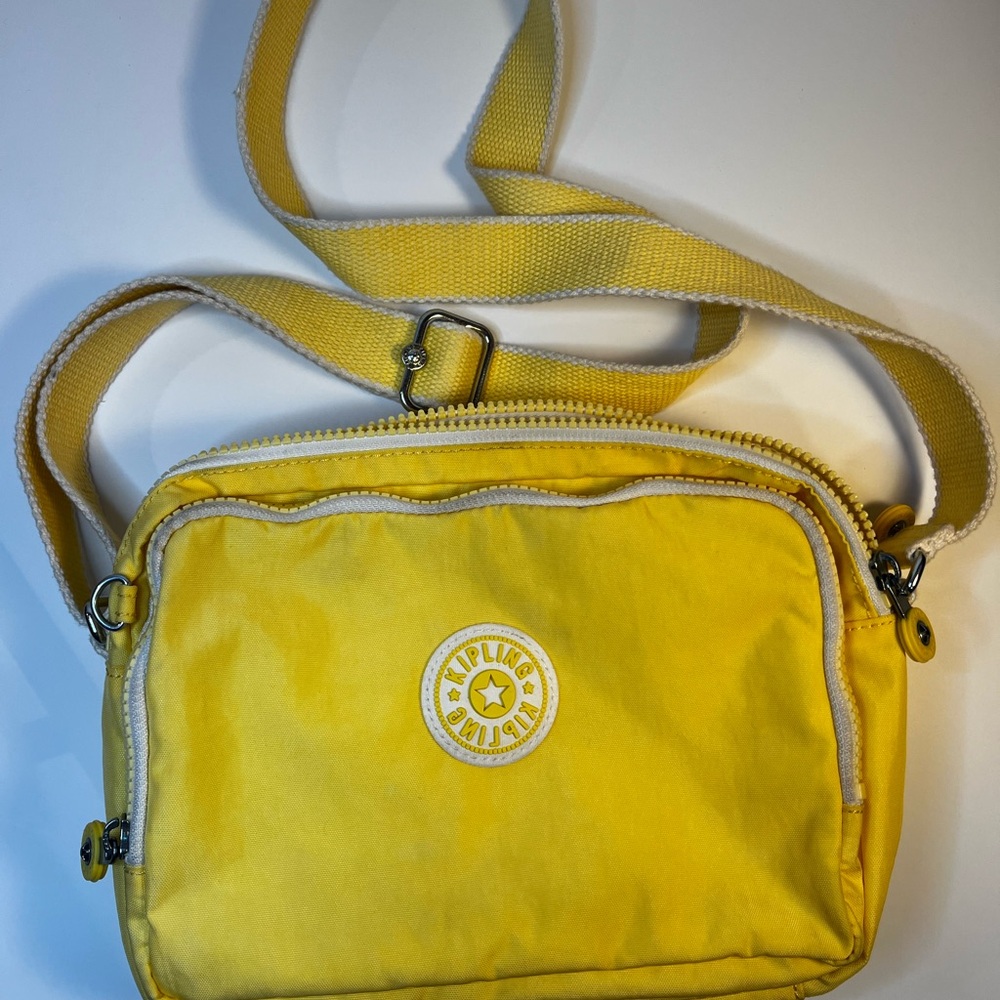 Kipling Keefe Crossbody Bag Butter Yellow Nylon